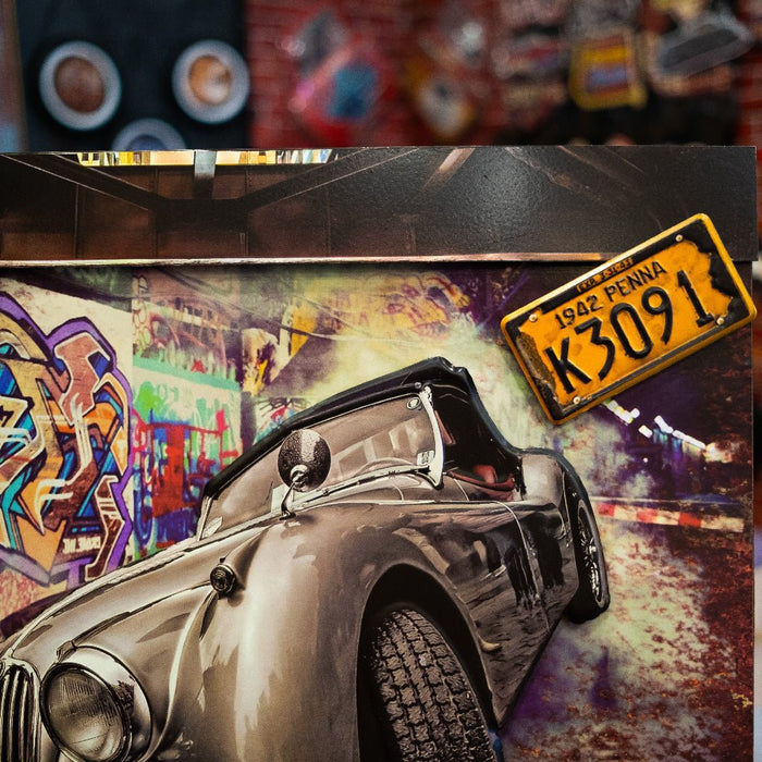 3D Retro Frame - Jaguar XK140 - eazy wagon