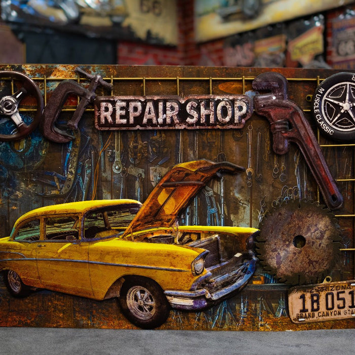 3D Retro Frame - Yellow Cab - eazy wagon