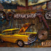 3D Retro Frame - Yellow Cab - eazy wagon