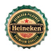 Bottle Caps wall sign - Heineken Premium Beer (14"x14") - eazy wagon