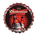 Bottle Caps wall sign - Budweiser (14"x14") - eazy wagon