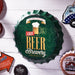 Bottle Caps wall sign - Beer Brewery (14"x14") - eazy wagon