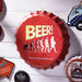 Bottle Caps wall sign - Beer Evolution (14"x14") - eazy wagon