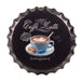 Bottle Caps wall sign - Caffe latte (14"x14") - eazy wagon
