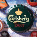 Bottle Caps wall sign - Carlsberg Beer (14"x14") - eazy wagon