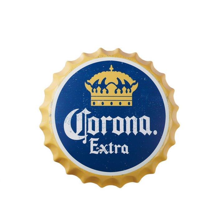 Bottle Caps wall decor sign -  Corona Extra (14"x14")