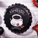 Bottle Caps wall sign - Espresso (14"x14") - eazy wagon