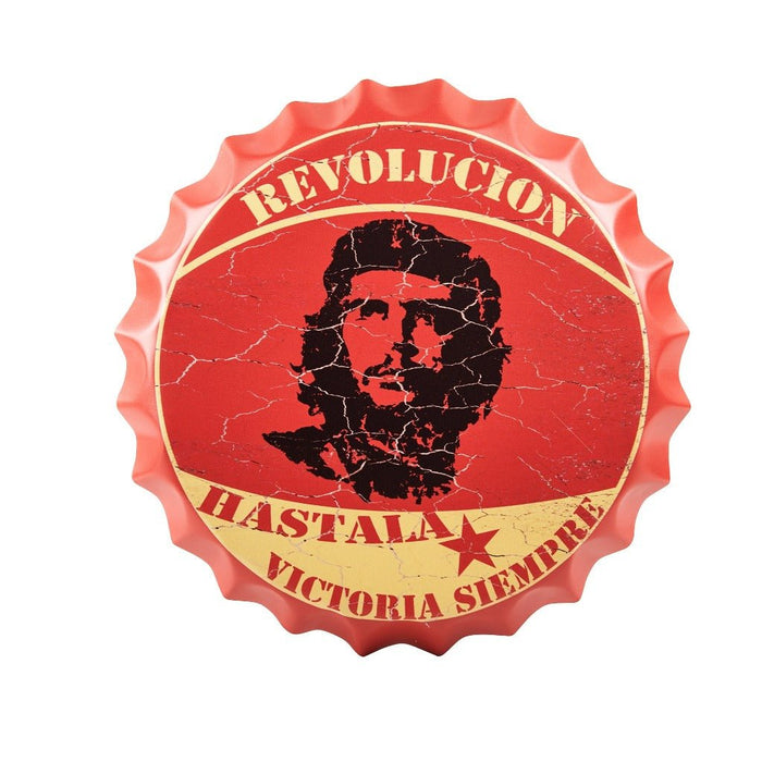 Bottle Caps wall sign - Hastala Victoria (14"x14") - eazy wagon