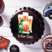 Bottle Caps wall sign - Its Beer Glass (14"x14") - eazy wagon