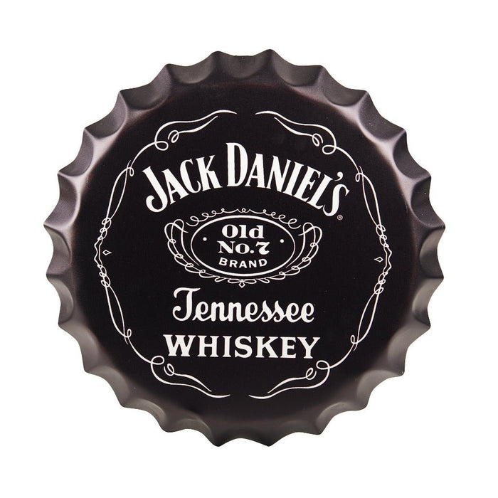 Bottle Caps wall sign - Jack Daniels (14"x14") - eazy wagon
