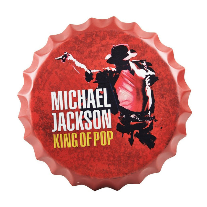 Bottle Caps wall sign - Michael Jackson (14"x14") - eazy wagon