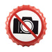 Bottle Caps wall sign -  No-Photography (14"x14") - eazy wagon