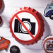 Bottle Caps wall sign -  No-Photography (14"x14") - eazy wagon