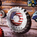 Bottle Caps wall sign - Ocean Swim Ring (14"x14") - eazy wagon