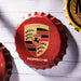 Bottle Caps wall sign - Porsche (14"x14") - eazy wagon