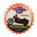 Bottle Caps wall sign - Route 66 Mother road (14"x14") - eazy wagon