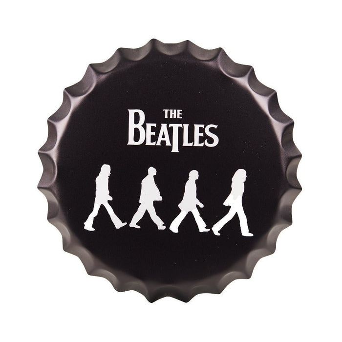 Bottle Caps wall sign - The Beatles (14"x14") - eazy wagon