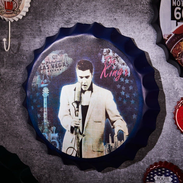 Bottle Caps wall decor sign - The kings singer (14
