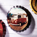 Bottle Caps wall sign - Volkswagen Bus (14"x14") - eazy wagon