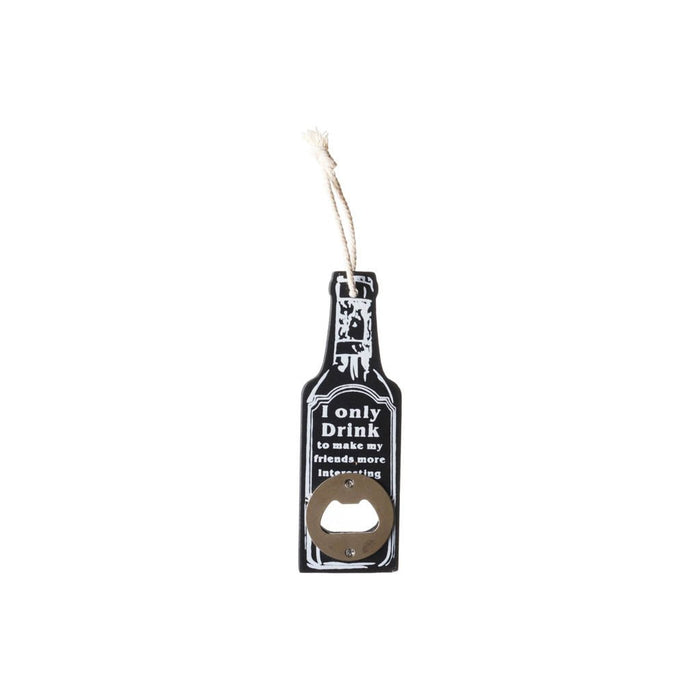 Bottle Opener - Drink To Make Friends Interesting (4 colors)