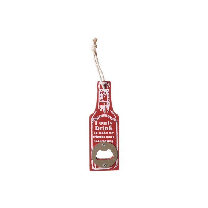 Bottle Opener - Drink To Make Friends Interesting (4 colors)