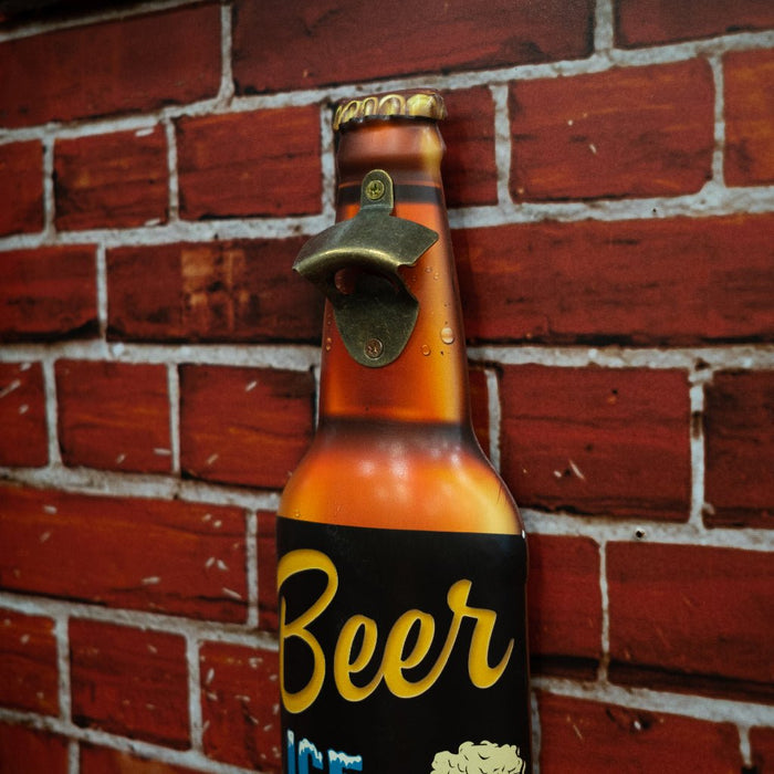 Bottle Opener Metal - Beer ice sold Here