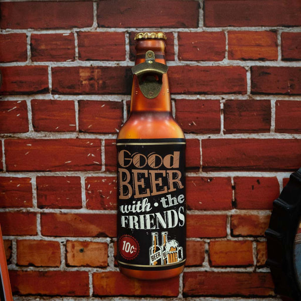 Bottle Opener Metal - Good Beer with the Friends