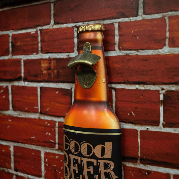 Bottle Opener Metal - Good Beer with the Friends