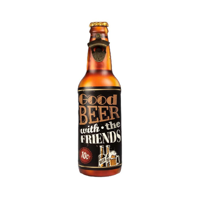 Bottle Opener Metal - Good Beer with the Friends