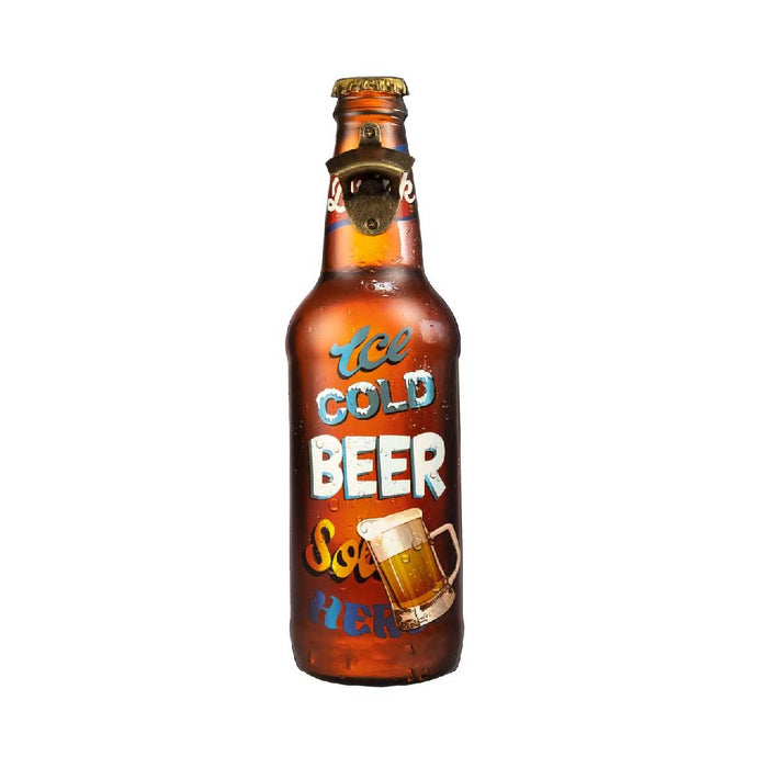 Bottle Opener Metal - Ice cold Beer sold here