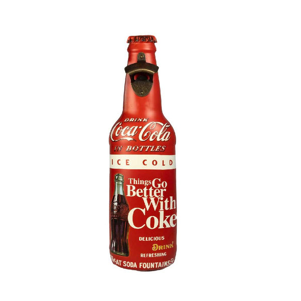 Bottle Opener Metal - Ice cold Coca Cola