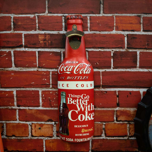 Bottle Opener Metal - Ice cold Coca Cola