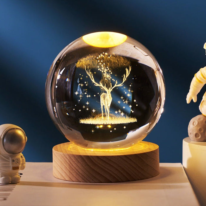 Crystal Ball Night LED Lamp USB