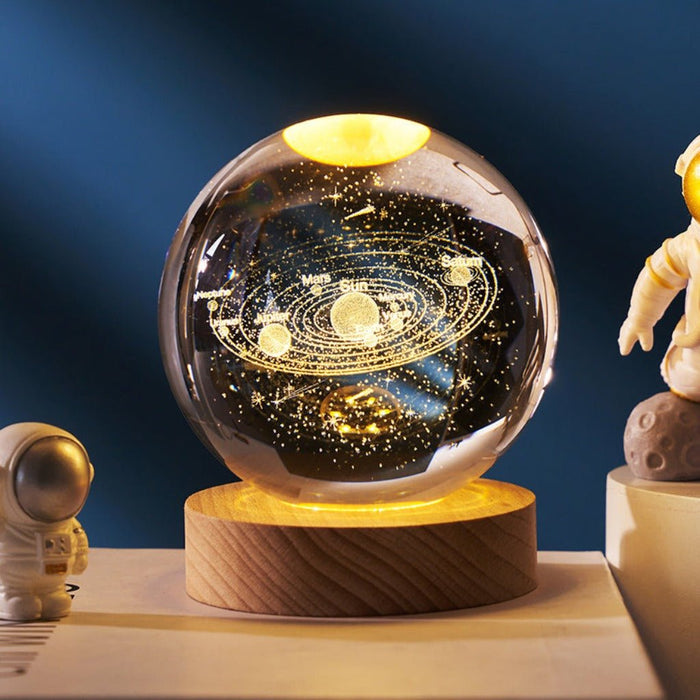 Crystal Ball Night LED Lamp USB