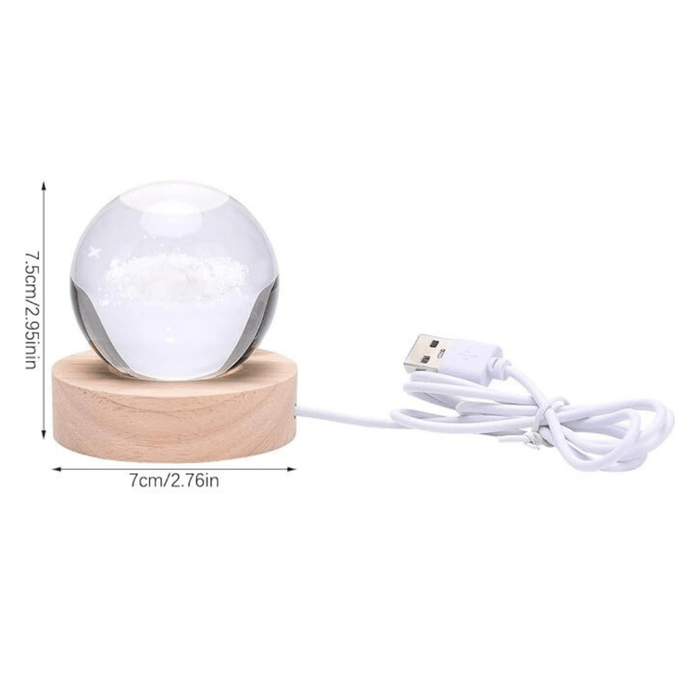 Crystal Ball Night LED Lamp USB