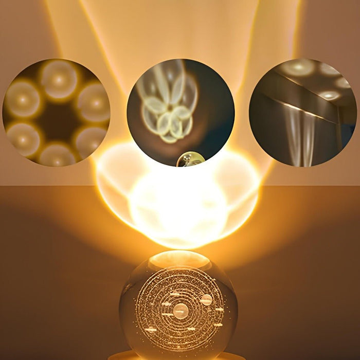 Crystal Ball Night LED Lamp USB