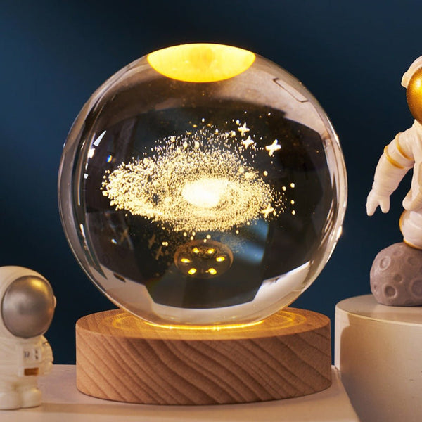 Crystal Ball Night LED Lamp USB