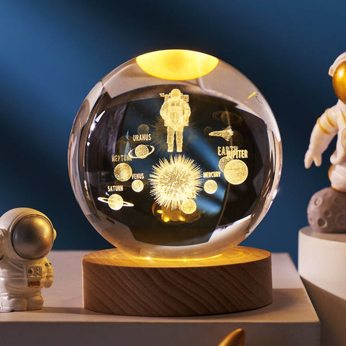 Crystal Ball Night LED Lamp USB