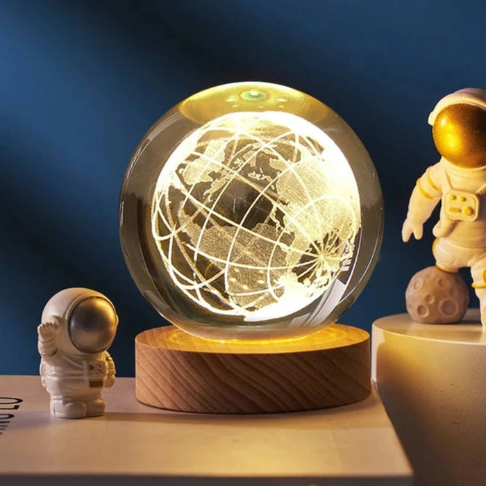 Crystal Ball Night LED Lamp USB