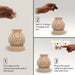 Ekam - ELECTRIC OIL WARMER WITH 4 PACK FRAGRANCE OIL (crmrnd) - eazy wagon