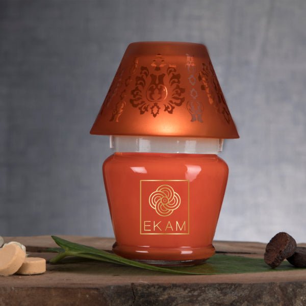 Ekam - Temple Bloom - Lampshade Candle - eazy wagon