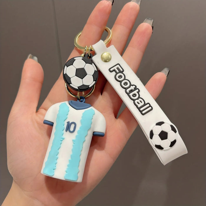 Fancy Silicon Keychains - Football Players Jersey