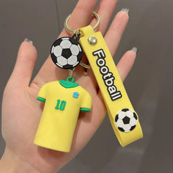 Fancy Silicon Keychains - Football Players Jersey