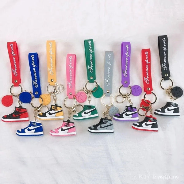 Fancy Silicon Keychains - Nike Sneakers