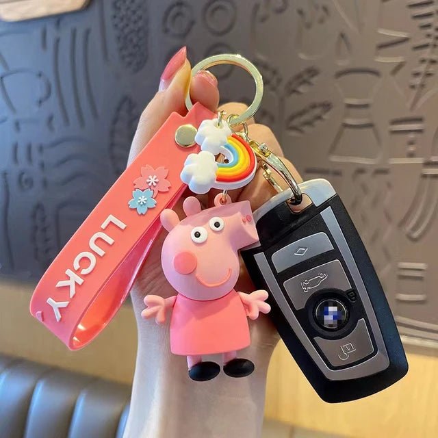 Fancy Silicon Keychains - Peppa Pig