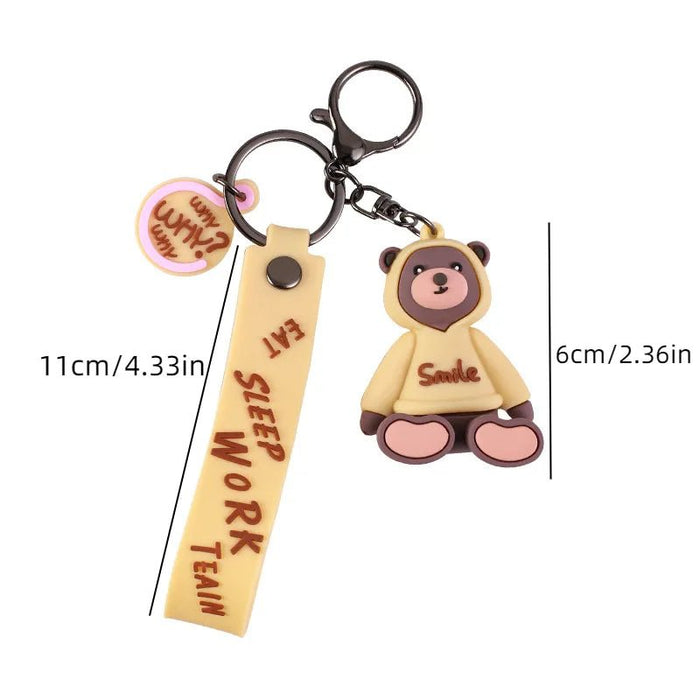 Fancy Silicon Keychains - Teddy