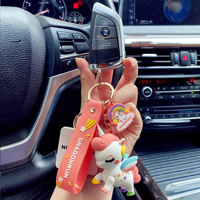 Fancy Silicon Keychains - Unicorn