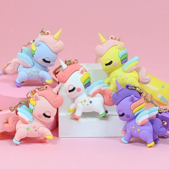 Fancy Silicon Keychains - Unicorn