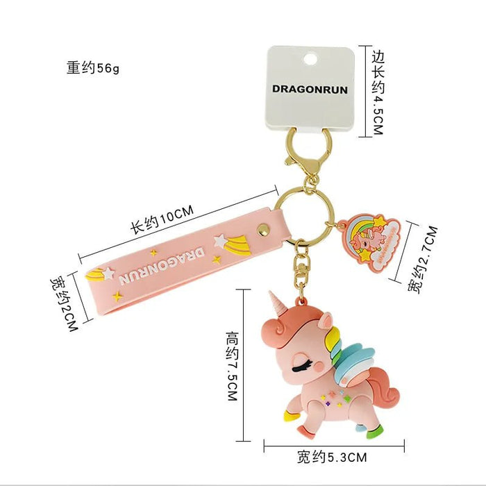 Fancy Silicon Keychains - Unicorn