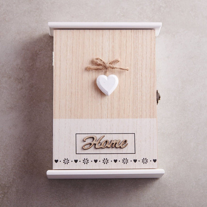 Key Box Wall Hanging - Heart Home (5 Hooks)